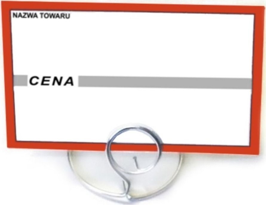 StudioCen Klasyczne cenówki laminowane 65x95 mm 50szt.