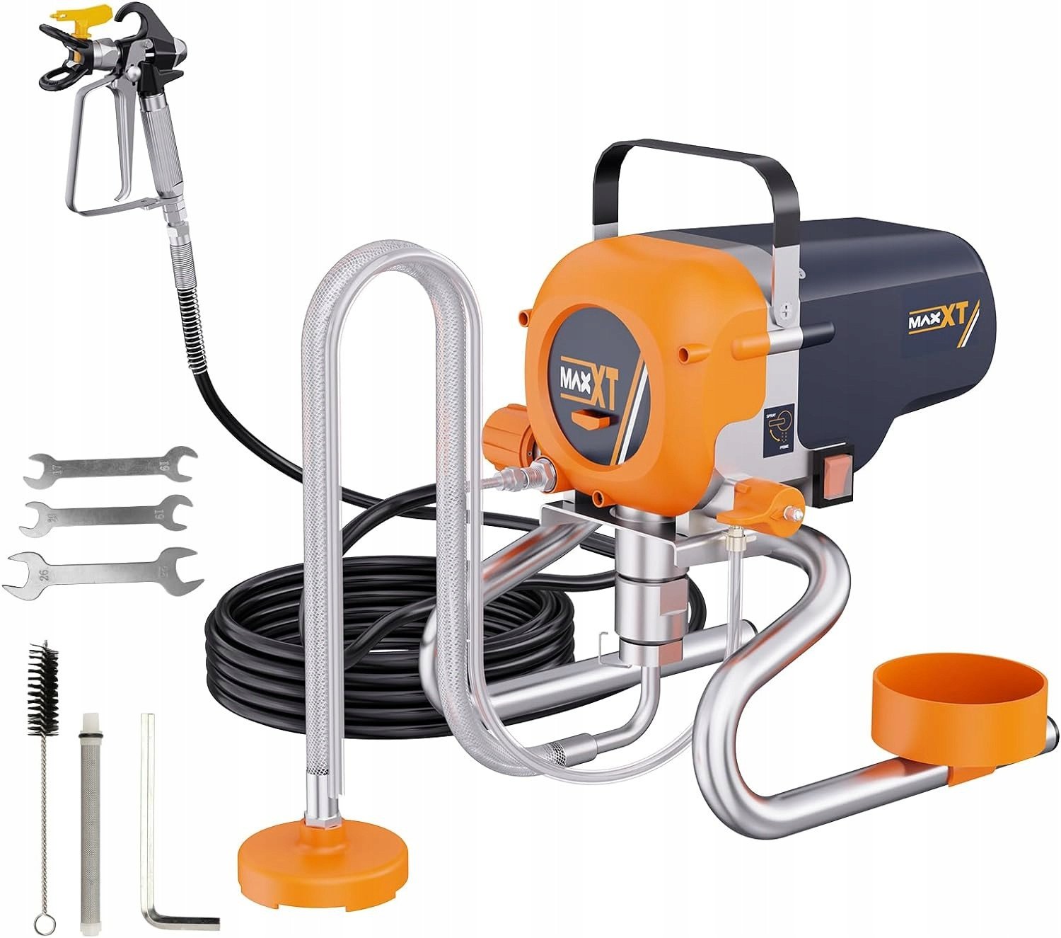 MAXXT Airless rozpylacz farby 1,6 l/min -226 bar lakier ściana drewno metal