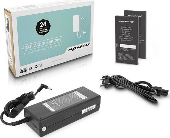 Zasilacz do laptopa Movano 120 W, 3 mm, 6.3 A, 19 V (ZZ/AS19632P)