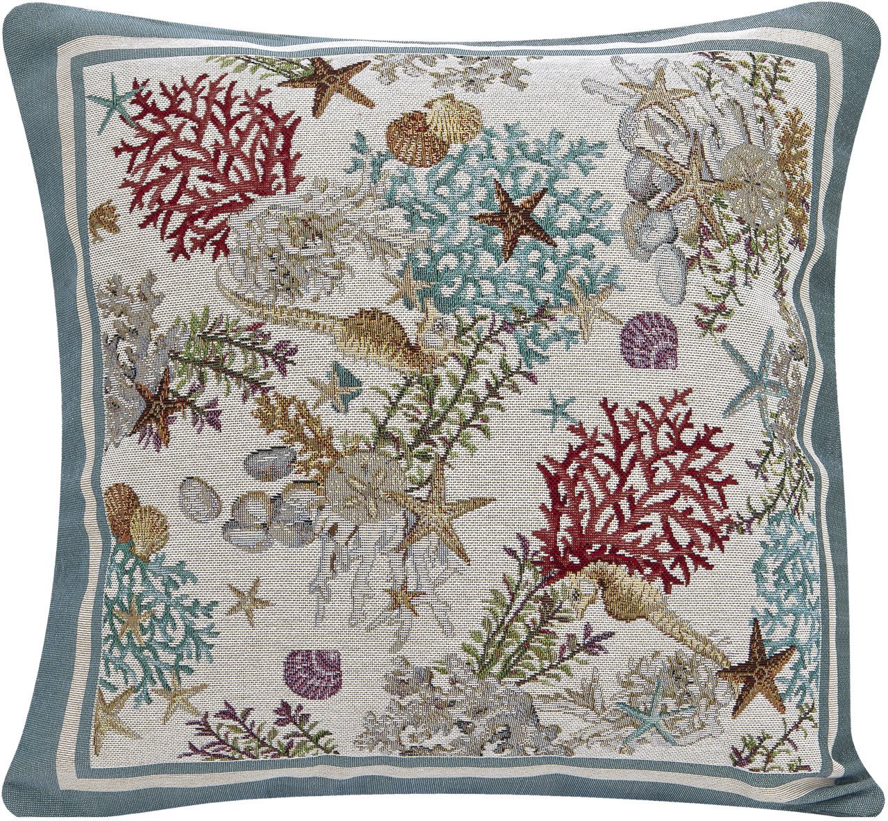 Poszewka dekoracyjna 45x45 cm Koralowce i Muszelki 705