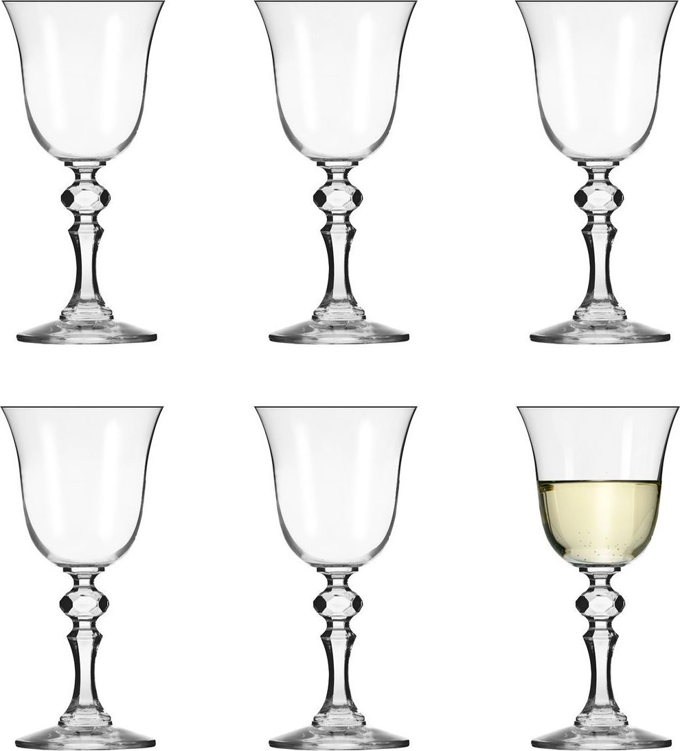 Krosno KIELISZKI DO WINA BIAŁEGO KRISTA 150ML 6SZT