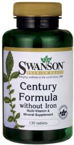 Swanson Century Formula bez żelaza 130 kaps.