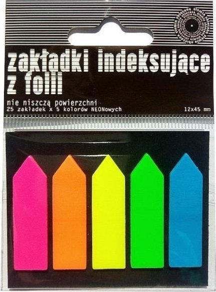 Ziemia Obiecana Zakładki indeksujące PET neon