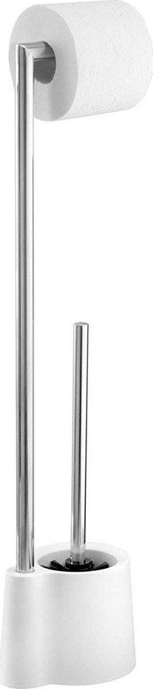 Wenko Stojak na papier toaletowy ze szczotką Avola White