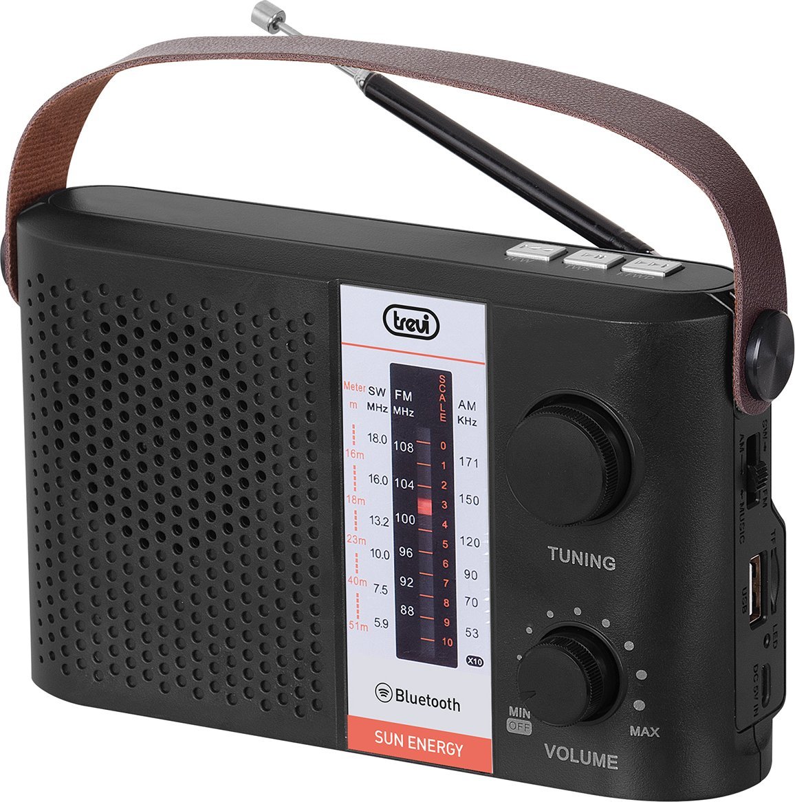 Radio Trevi Radio RA 7F25 BT Trevi black solarne