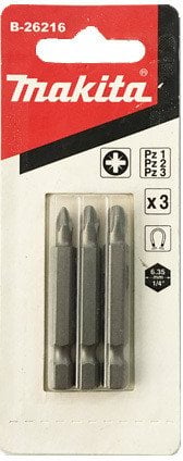 SCREW BIT SET PZ1,2,3X50MM 3 PCS