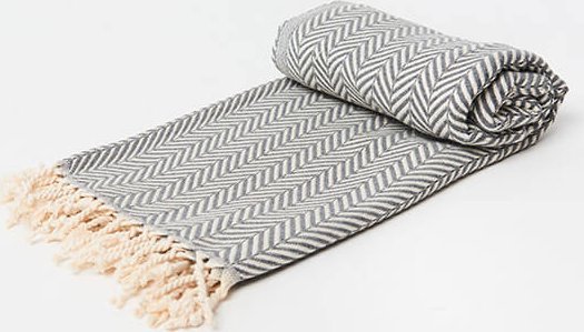 Yeye Ręcznik hammam DAMLA 100% bawełna YEYE Szary