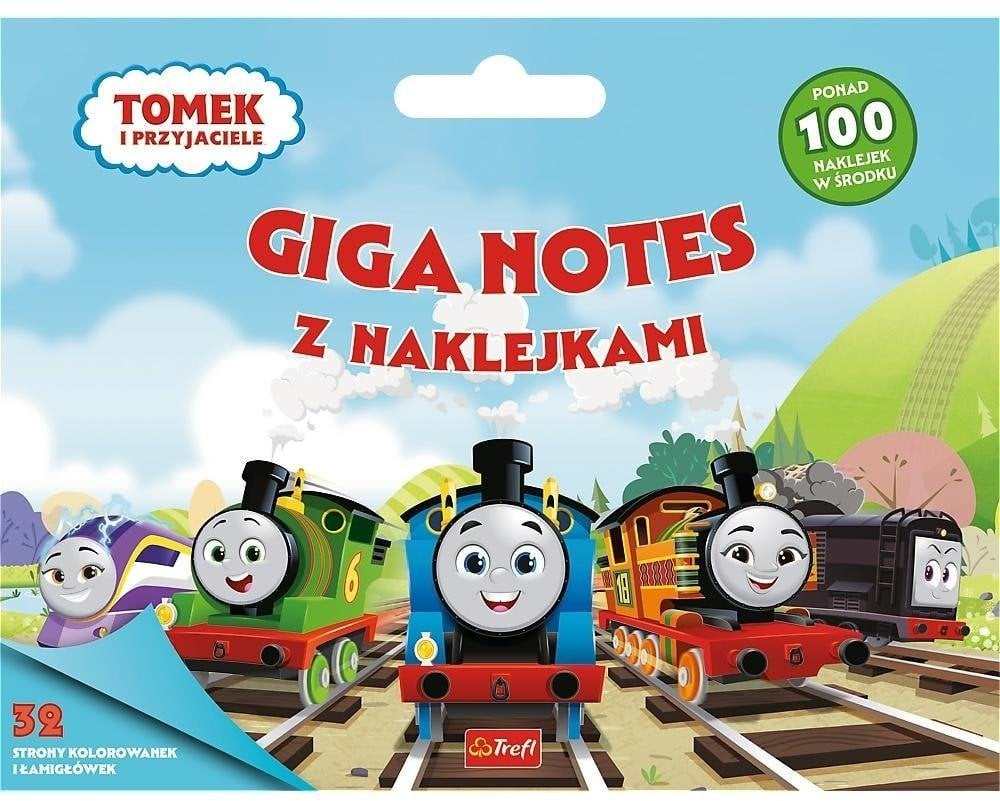 Tomek i Przyjaciele. Giga notes z naklejkami