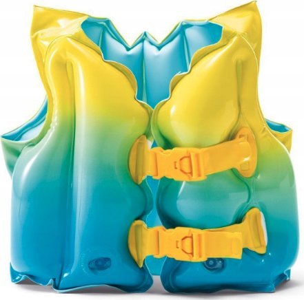 Kamizelka ratunkowa kapok do nauki pływania niebieska Intex 59663 3-5 lat