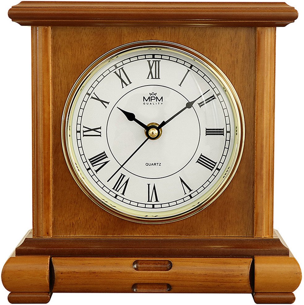 Zegar kominkowy z szufladką MPM E03.3888.50.I 21 x 23 cm .