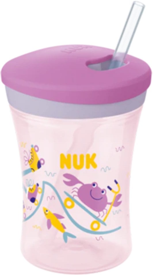 NUK Trinklernbecher Action Cup 230ml rosa