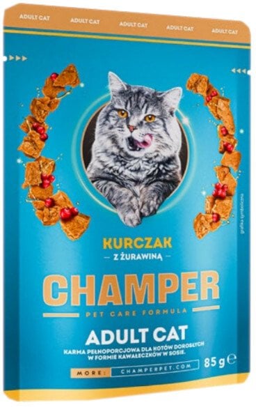 CHAMPER KOT kurczak z żurawiną w sosie - saszetka 85g