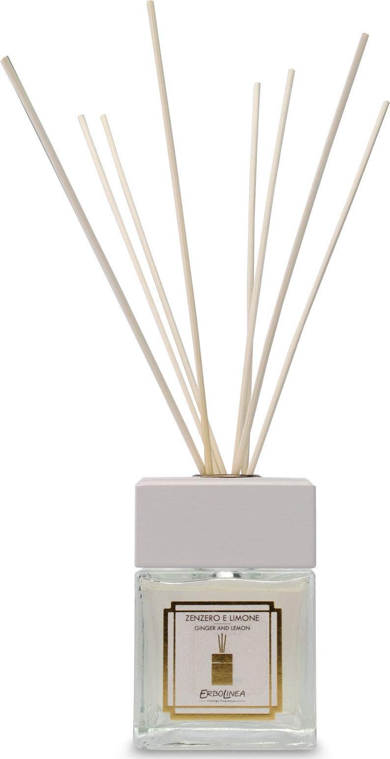 Dyfuzor zapachowy Aromika Erbolinea Kvapas namams su lazdelėmis Zenzero E Limone, 50 ml ERBAMBLIMON50