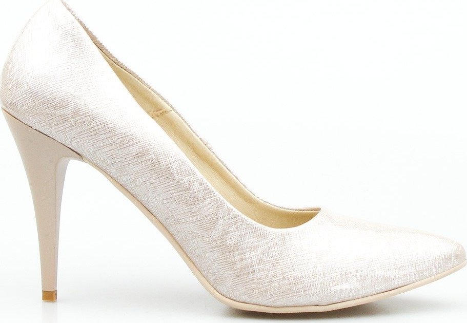 Basieńka Szpilki mieniące się pudrowe Basieńka-41