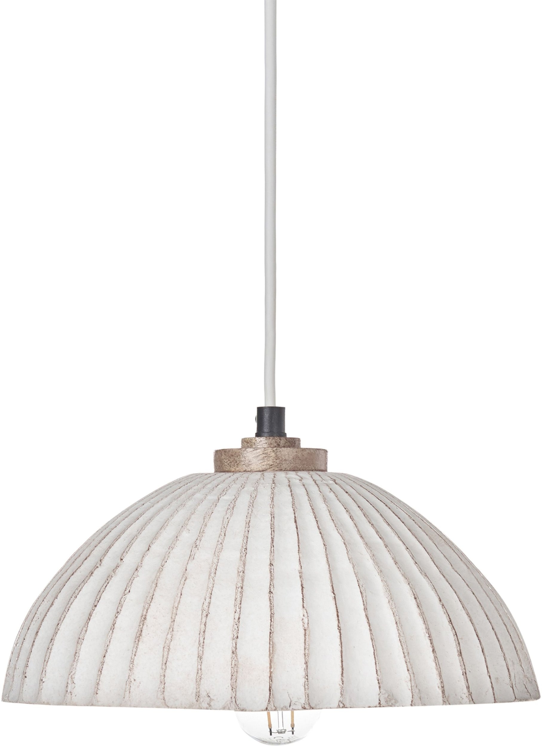Lampa wisząca COTTICA Papier-mâché Biały
