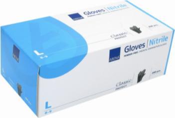 Abena ABENA rękawice nitrylowe czarne, rozmiar M (100szt./op.)