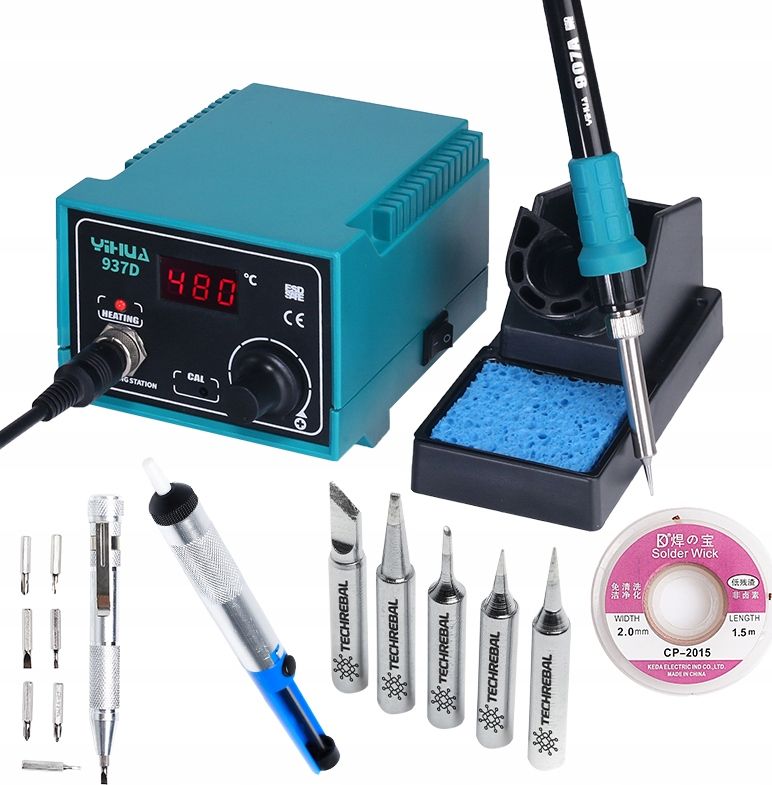 Techrebal Zestaw stacja lutownicza Yihua 937D Śrubokręt KIT2