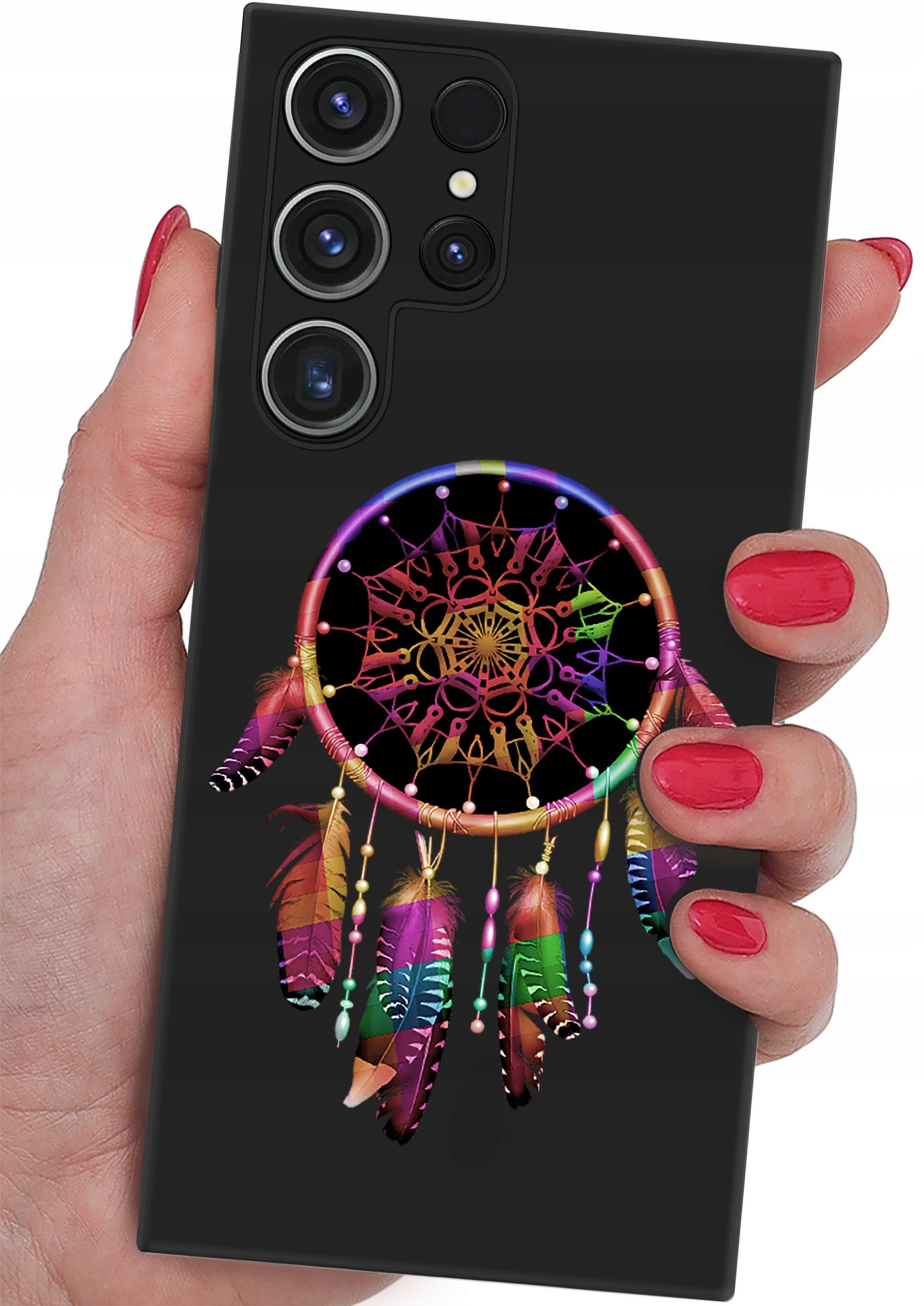 ETUI do Samsung Galaxy S24 Ultra CASE WZORY SOFT MATT PLECKI + SZKŁO 9H