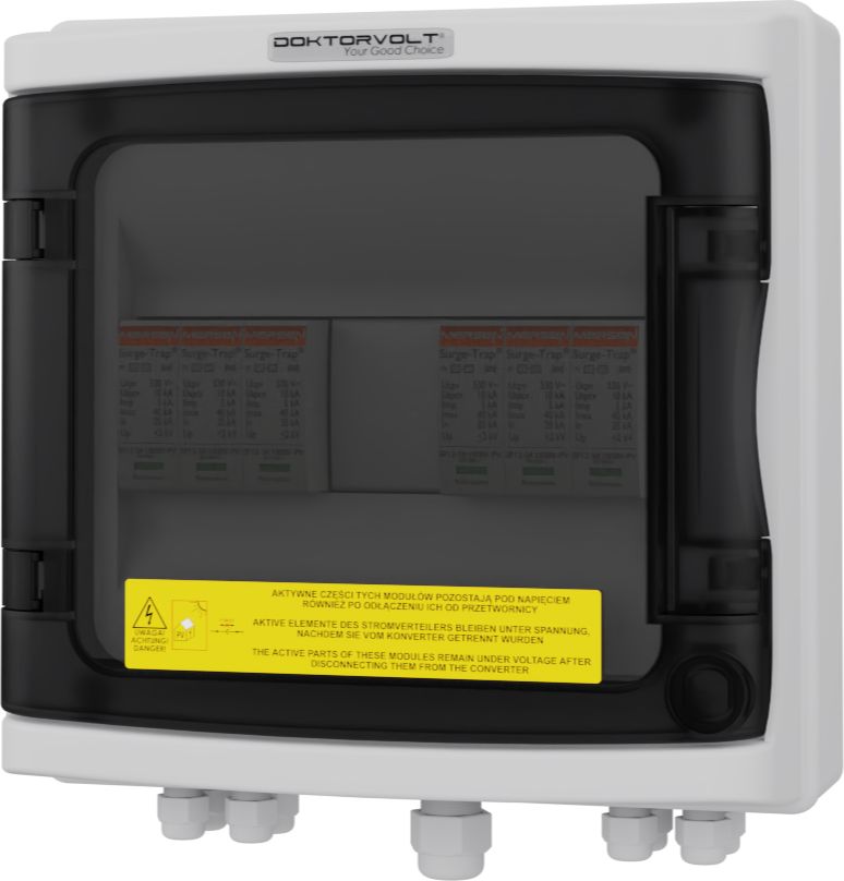 Doktorvolt Rozdzielnica PV Fotowoltaiczna Solarna 2-Stringowa DC 1000V T1 T2 PG Doktorvolt 4470