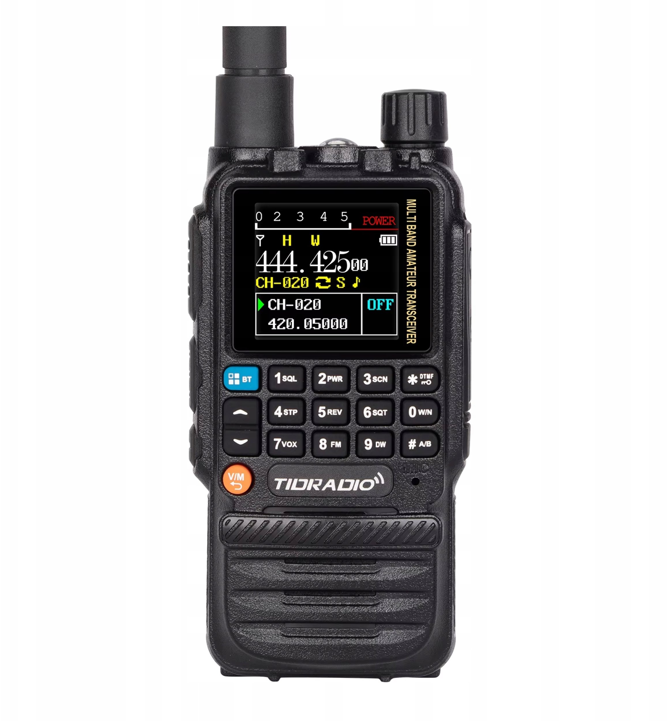 TIDRadio H3 PLUS 5W radiotelefon z BlueTooth z odbiornikiem na 8 pasm w tym AirBand