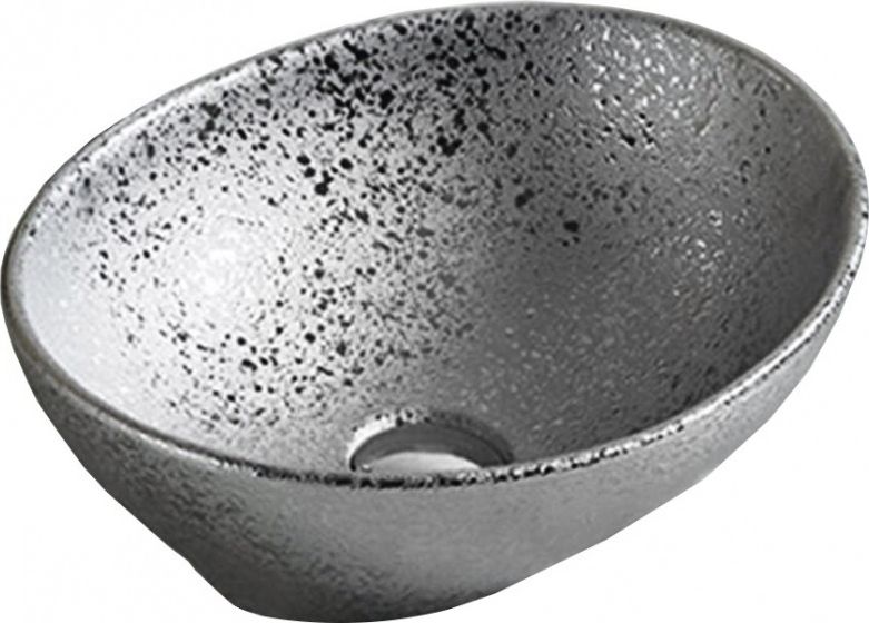 Umywalka Mexen Mexen Elza umywalka nablatowa 40 x 33 cm srebrna - 21014052