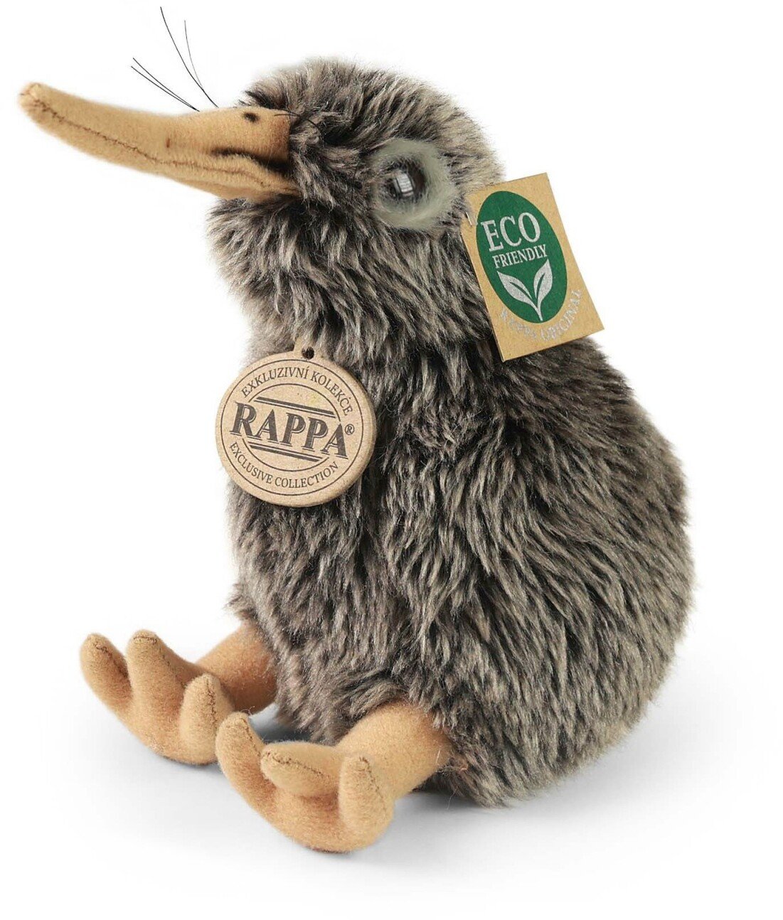 Rappa Pluszowa realistyczna maskotka Kiwi siedzący 15 cm