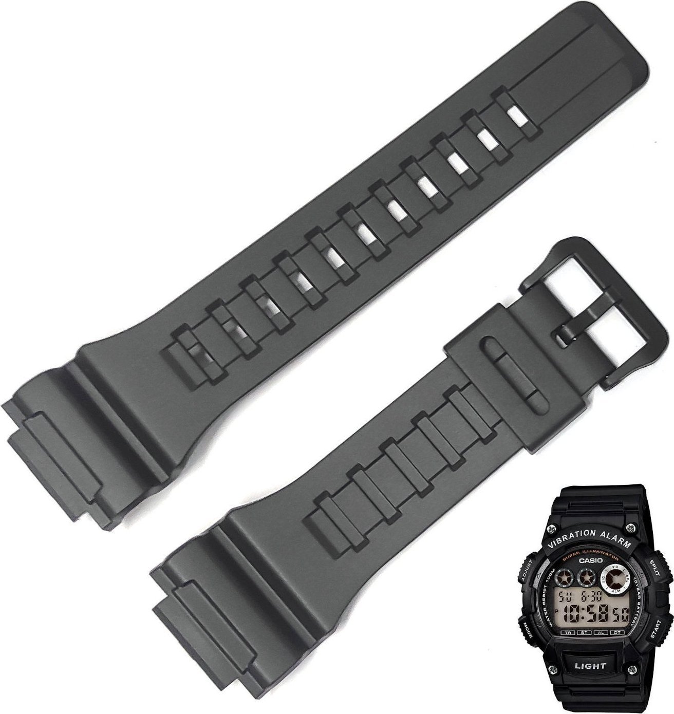 Pasek do zegarka Casio AQ-S810W W-735 czarny 10410723 .