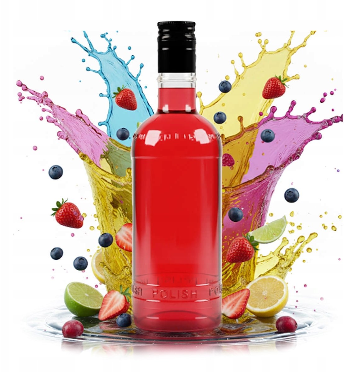 Bimberek Butelka 500 ml SZKLANE BUTELKI NA BIMBER NALEWKI WINO LIKIER 0,5l