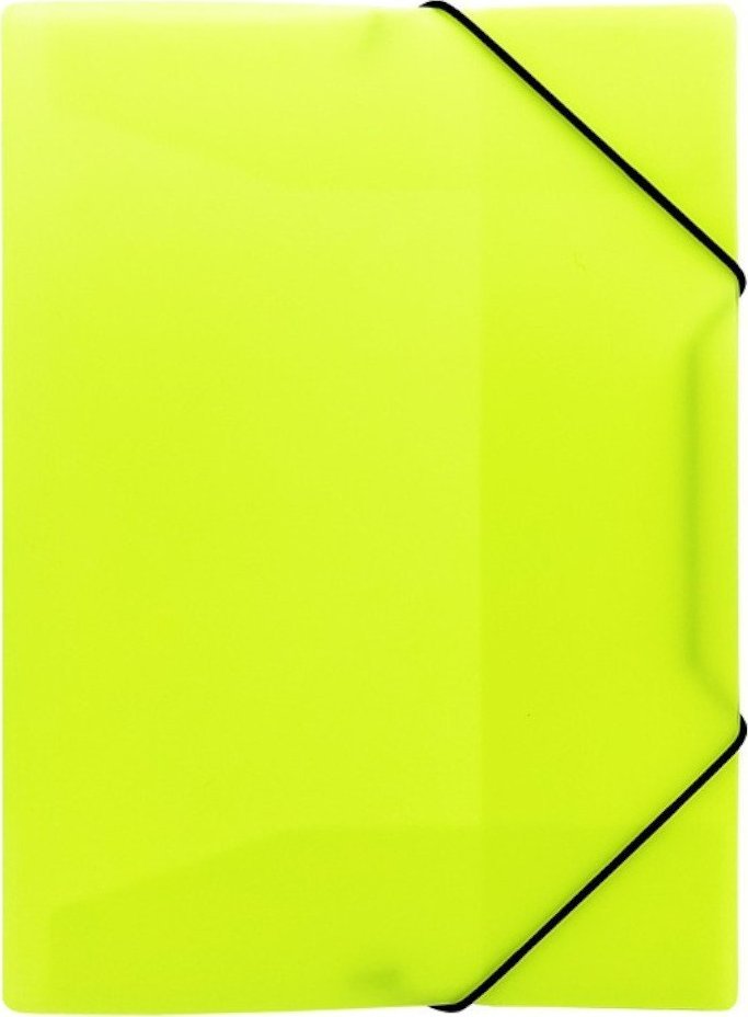 Biurfol Teczka rysunkowa z gumką A4 z folii PP neon