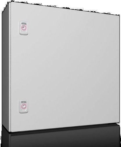 Rittal AX Obudowa kompaktowa 500x500x210 mm blacha stalowa z pł. mont. jednodrzwiowa 2 zamki dźwigienkowe 1050.000