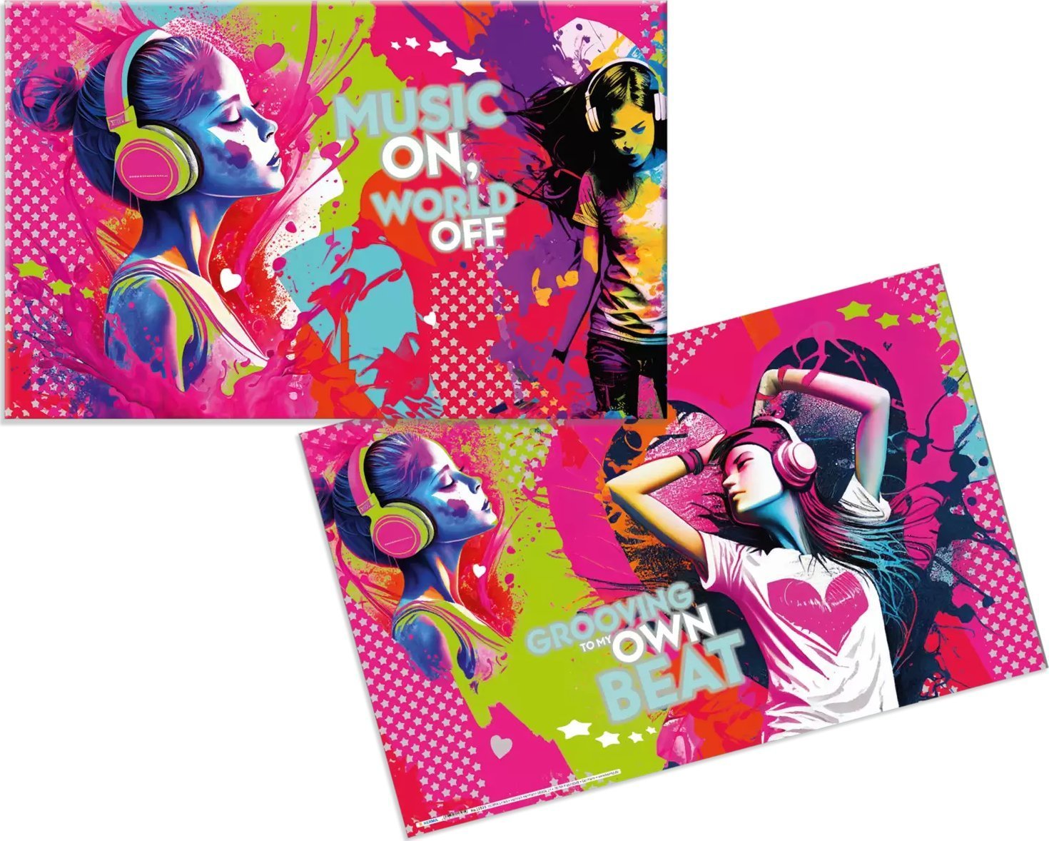 Herma HERMA Schreibunterlage Kartonmusic Girl 55x35 3Stk