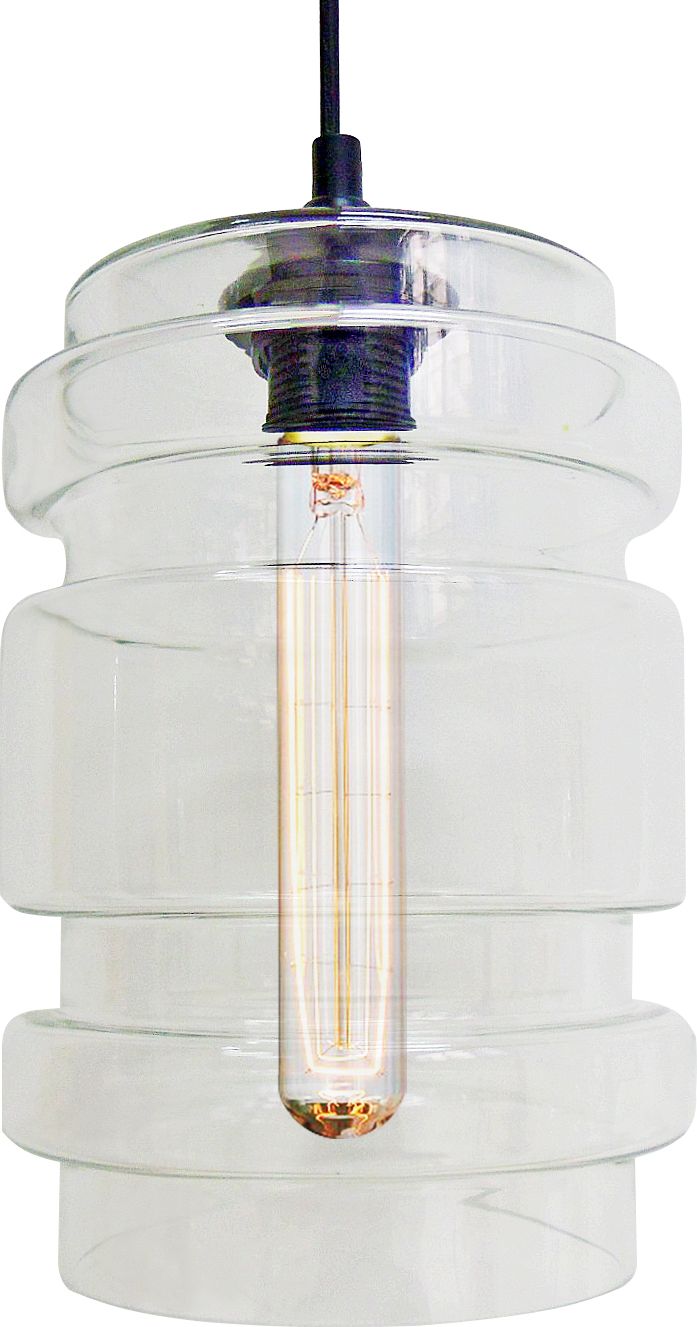 Lampa wisząca Candellux Decorado retro industrial transparentny (31-36674)