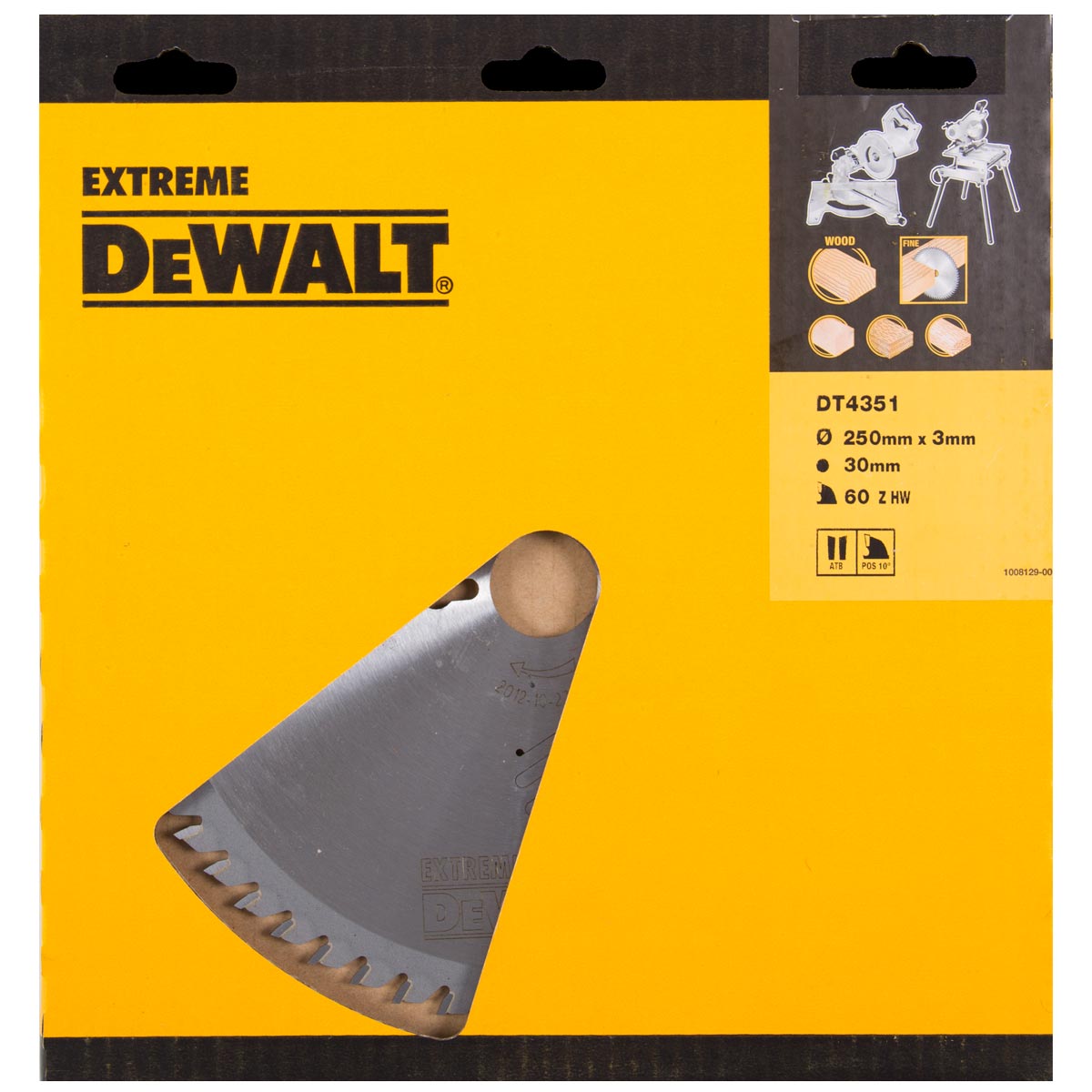 Dewalt Tarcza pilarska do pilarek stacjonarnych 250x30mm 60 zębów - DT4351
