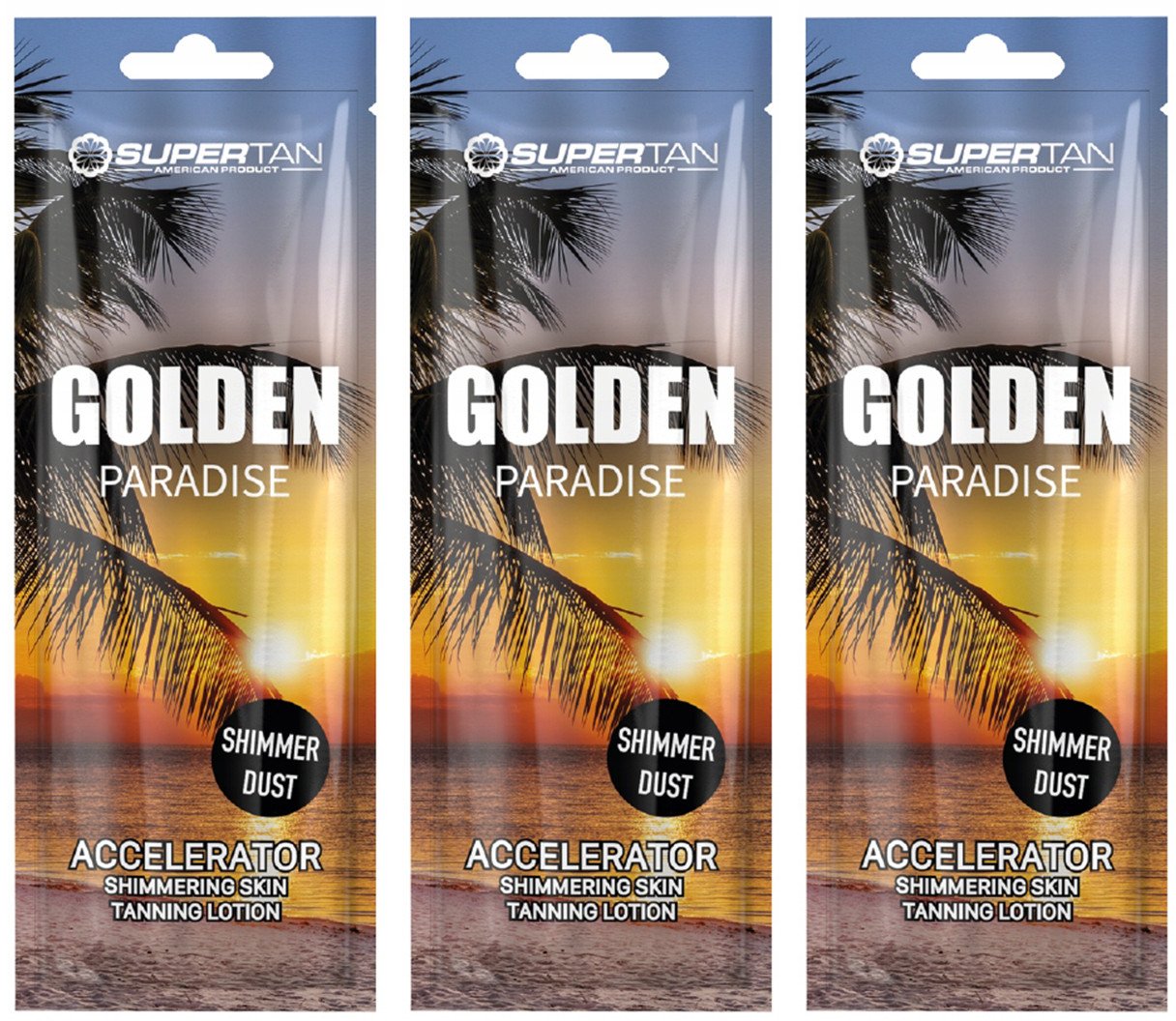 Supertan Golden Paradise Przyspieszacz do opalania x3szt