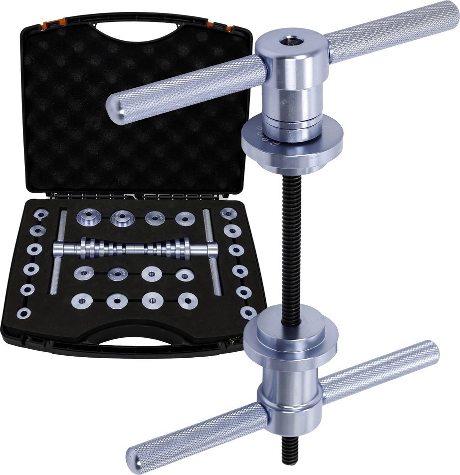 Prasa do łożysk piast rowerowych, sterów, suportów - zestaw w walizce