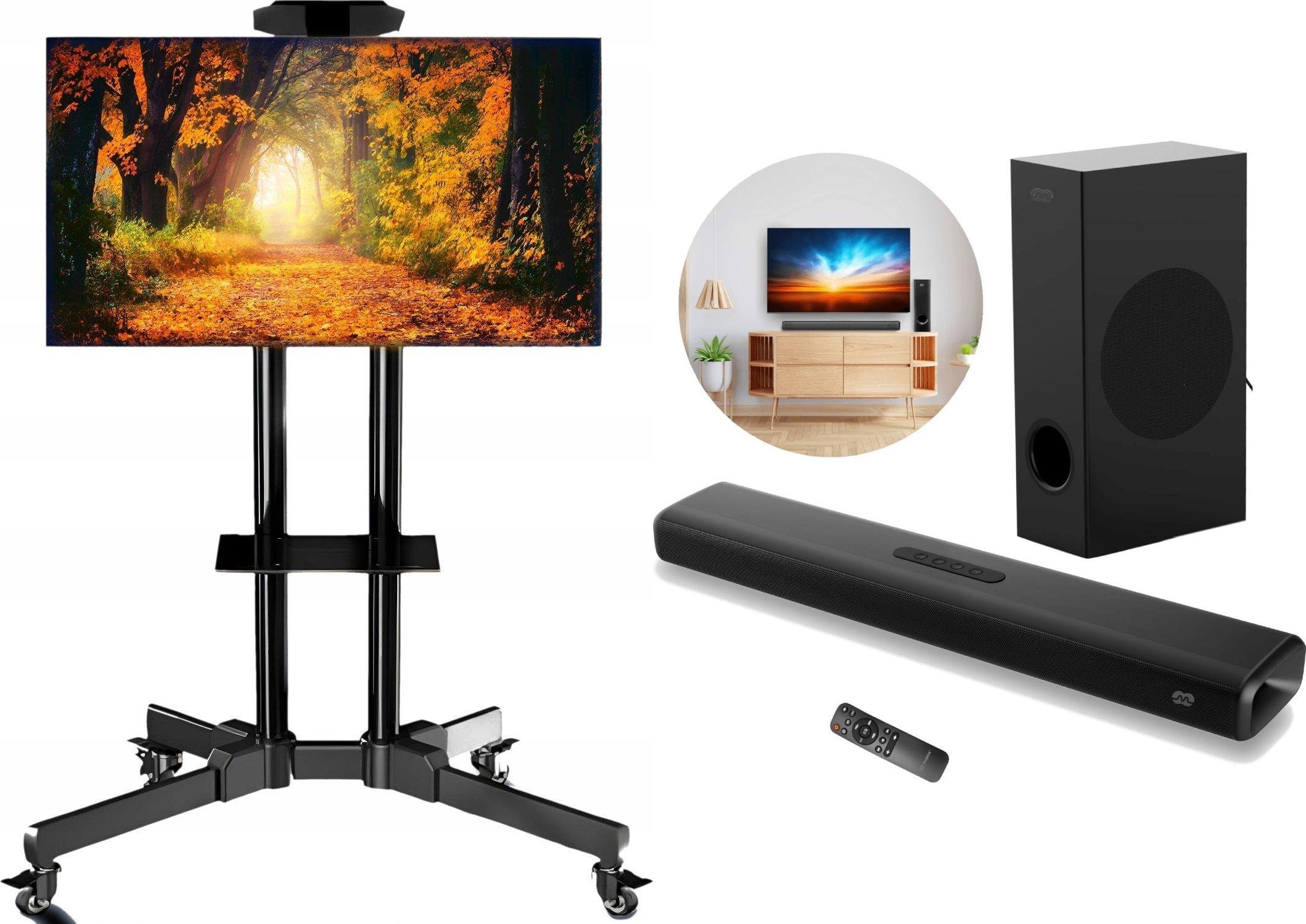 Mozos Mozos Stojak podłogowy 1500 32'' - 60'' + Soundbar THEATER