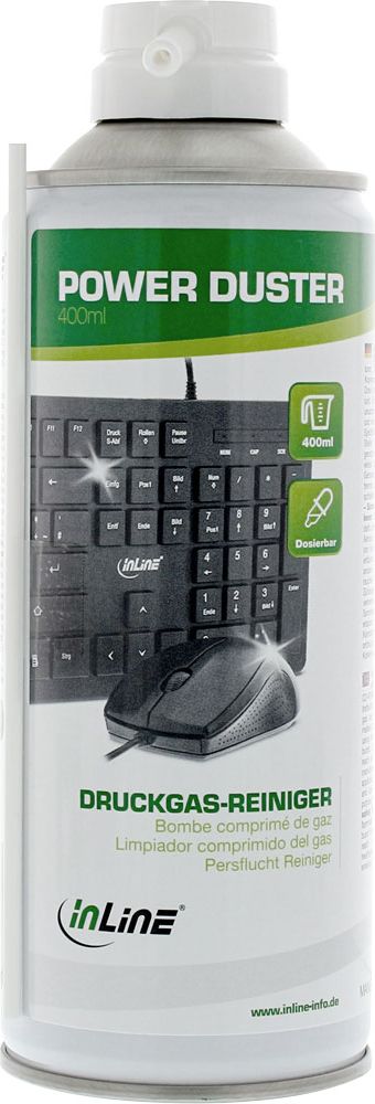 InLine Sprężone powietrze do usuwania kurzu 400 ml (43210)
