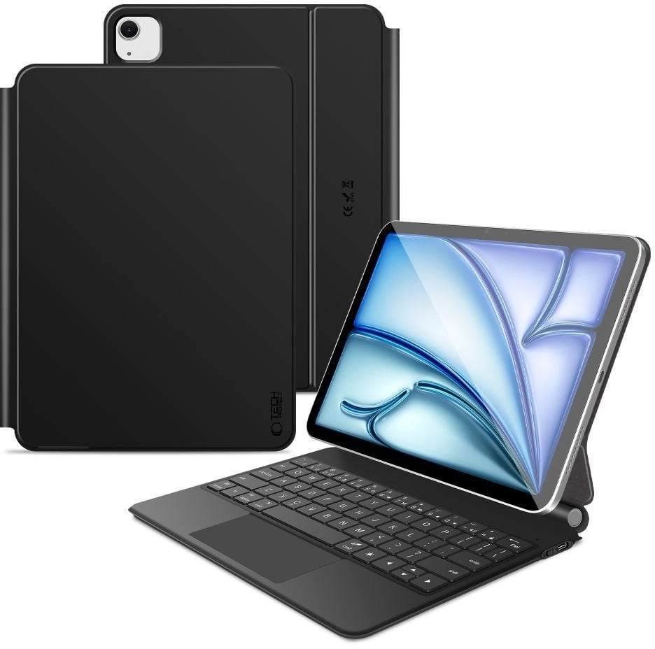 TECH-PROTECT SMARTCASE MAGNETIC + KEYBOARD IPAD AIR 10.9” 4 / 5 / 2020-2022 / 11” 6 / 7 / 2024-2025 BLACK