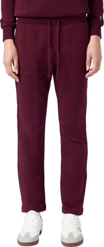 Champion Spodnie damskie dresowe Slim Pants bordowe 118041 RS522 XS