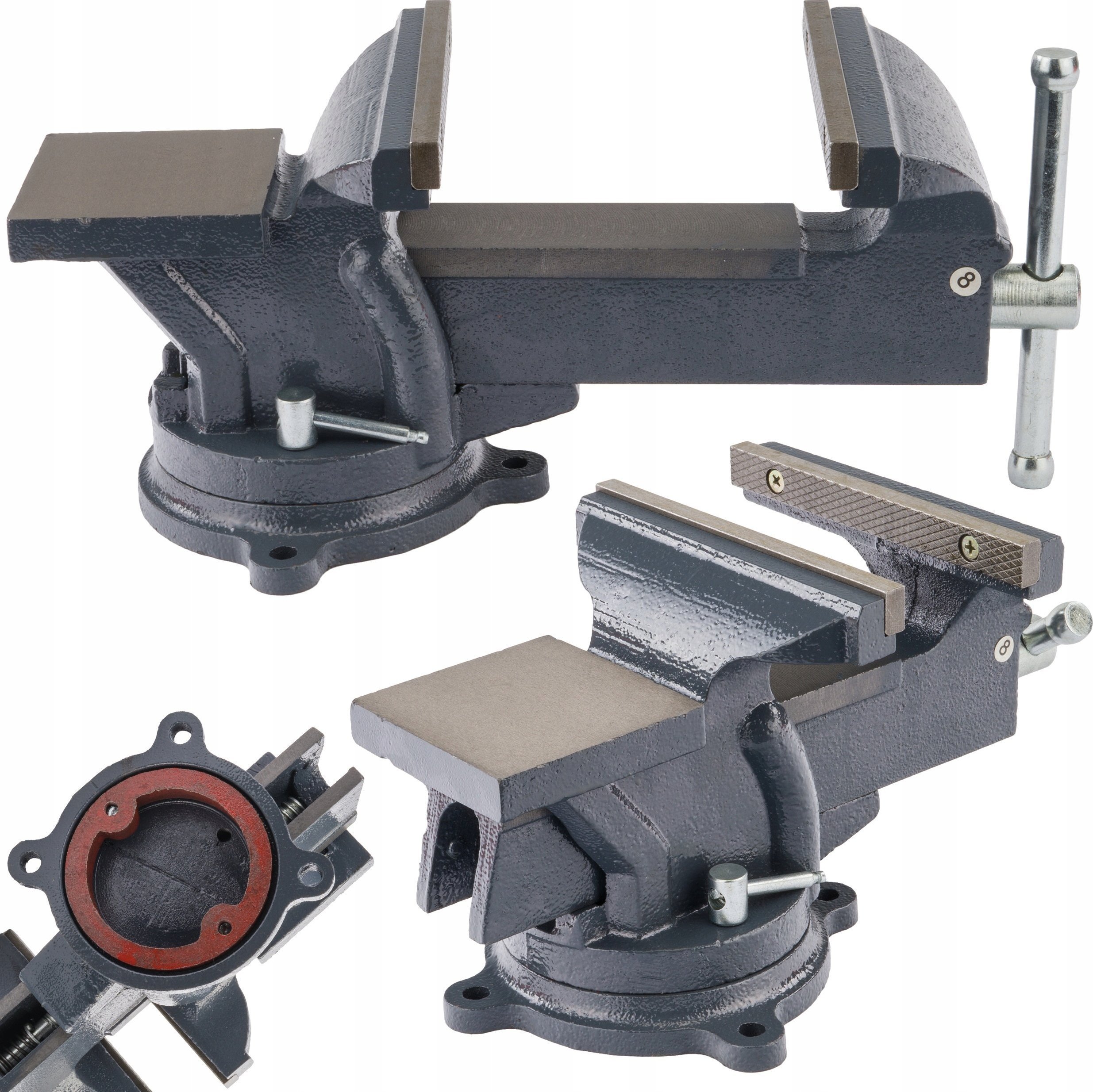 Powermat IMADŁO ŚLUSARSKIE 125 MM OBROTOWE Z KOWADŁEM 360