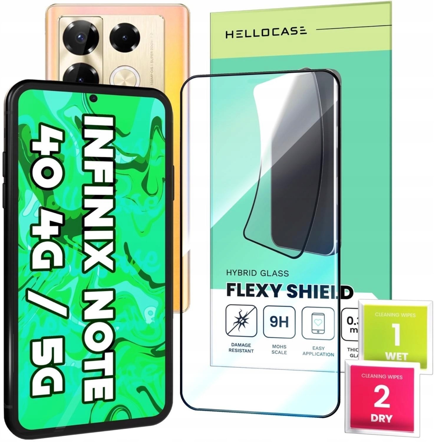 Hello Case Szkło Hybrydowe Do Infinix Note 40 4G / 5G 5D