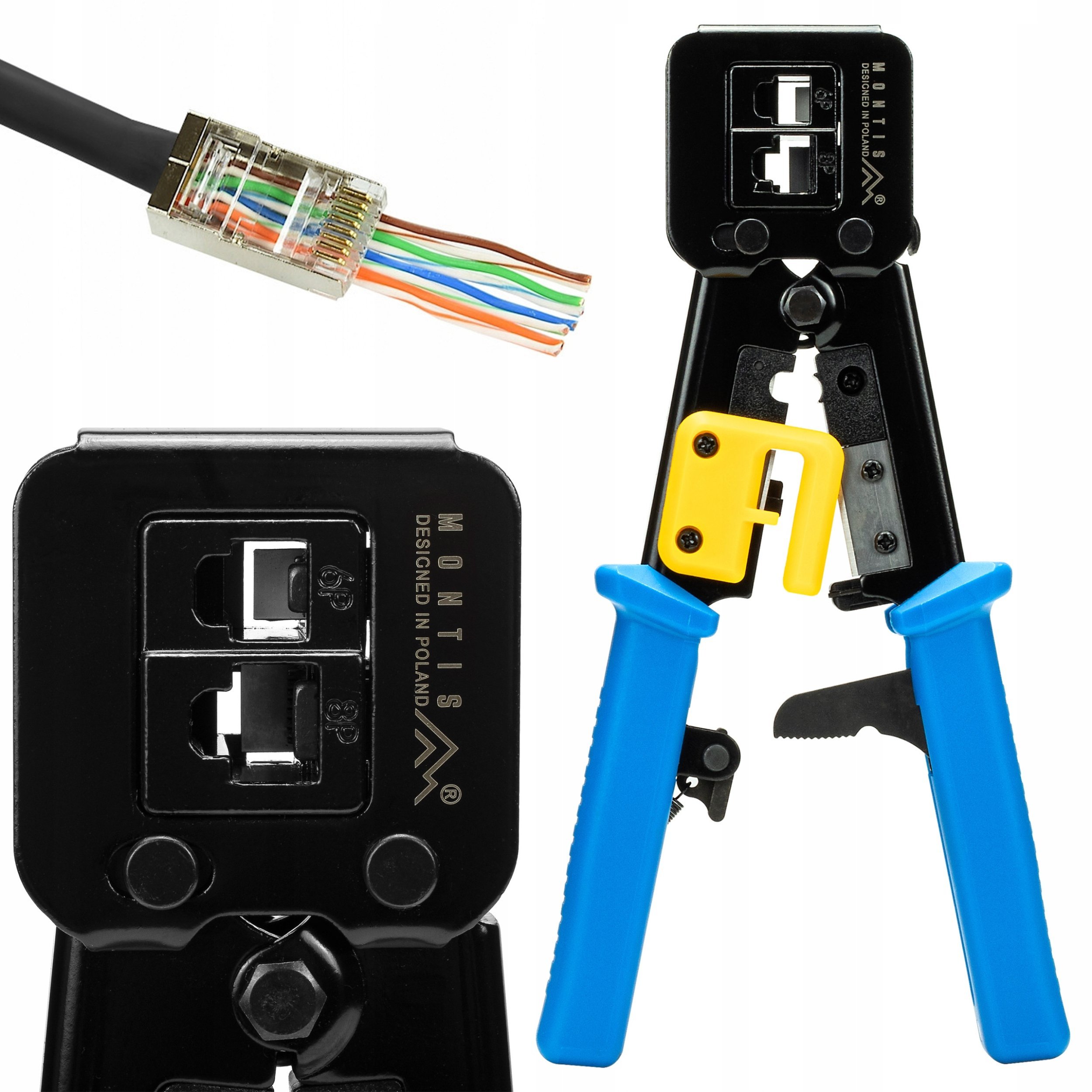 Montis Zaciskarka wtyków RJ45 przelotowych MT178