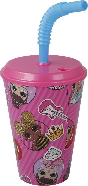 MGA LOL Surprise - Kubek ze słomką (430 ml) uniwersalny