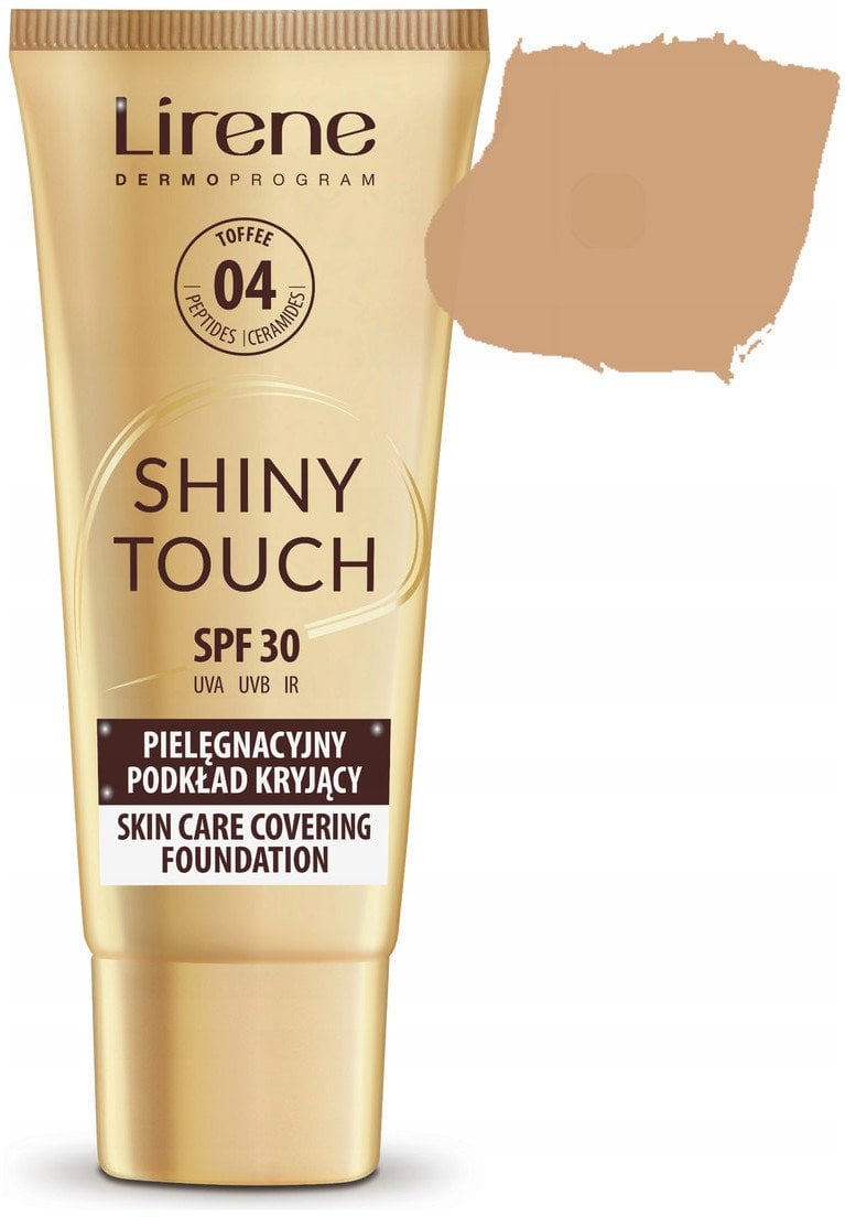 LIRENE_Shiny Touch pielęgnacyjny podkład kryjący Toffee 30ml