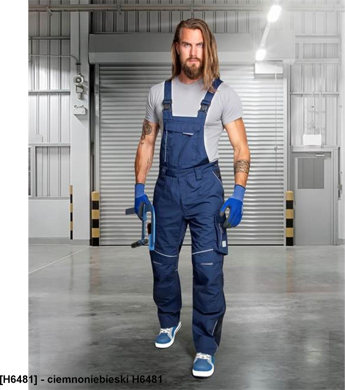 Ardon ARDON URBAN+ - Spodnie ogrodniczki ARDONURBAN+ khaki skrócone - ciemnoniebieski H6481 2XL