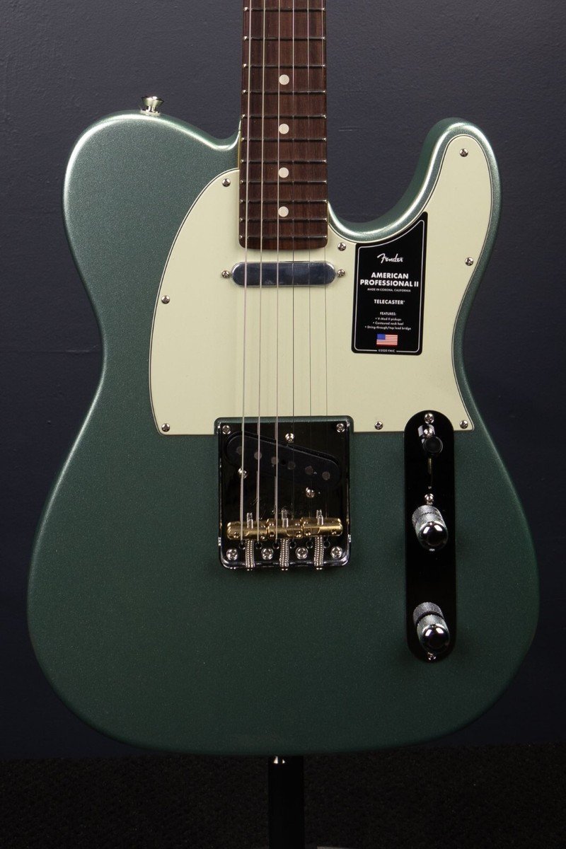 Fender American Professional II Telecaster Electric Guitar, Mystic Surf Green