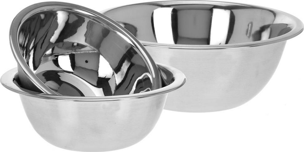Excellent Houseware Miska stalowa kuchenna ZESTAW misek do mieszania uniwersalny
