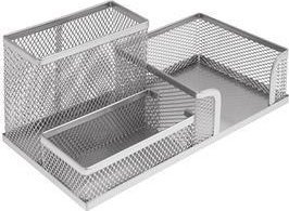 Przybornik wielofunkcyjny metalowy srebrny MEMOBE