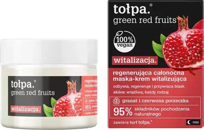 Tołpa Green witalizacja. regenerująca całonocna maska-krem witalizująca 50 ml