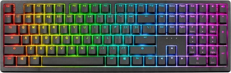 Klawiatura Ducky Ducky Zero 6108 Classic Black Wireless Gaming Tastatur - MX2A Blue (US)